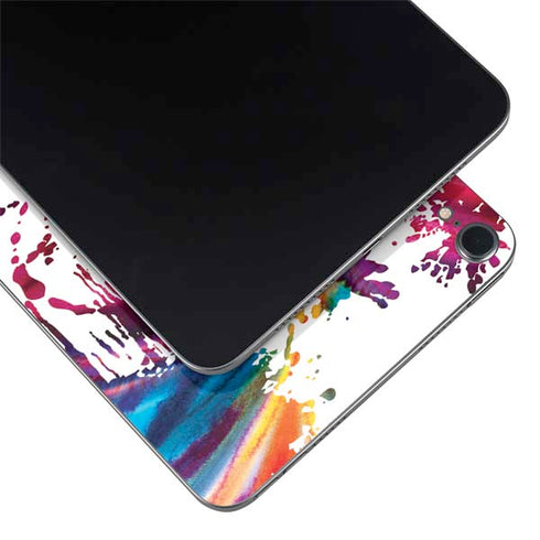 Chromatic Splatter White Apple iPad Mini Skin