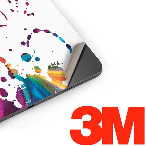 Chromatic Splatter White Apple iPad Pro Skin
