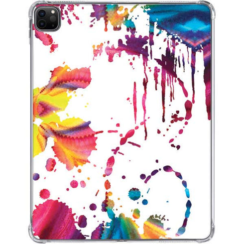 Chromatic Splatter White iPad Pro 11in (2024) Clear Case