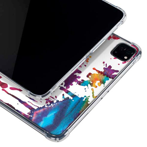 Chromatic Splatter White iPad Pro 11in (2024) Clear Case