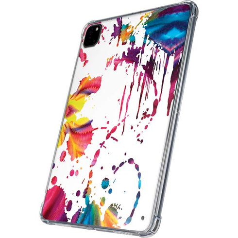 Chromatic Splatter White iPad Pro 11in (2024) Clear Case