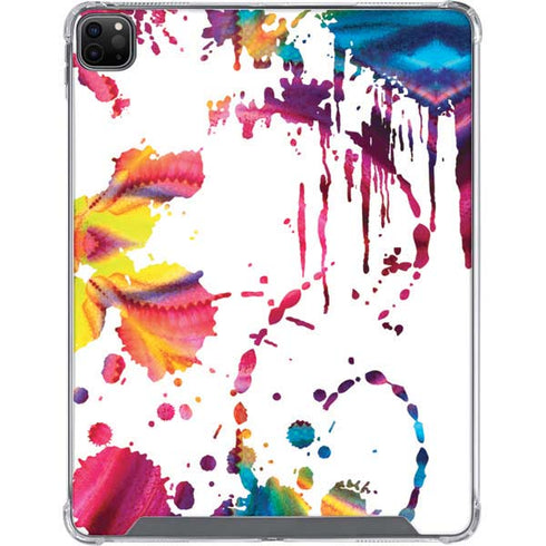 Chromatic Splatter White iPad Cases