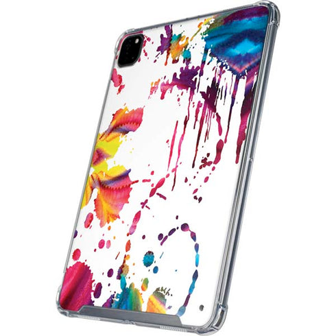 Chromatic Splatter White iPad Cases
