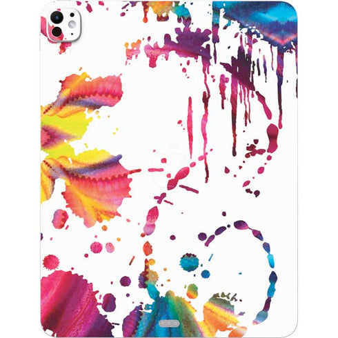 Chromatic Splatter White iPad Pro 13in M4 (2024) Skin