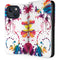 Chromatic Splatter White iPhone 14 Folio Case