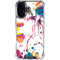 Chromatic Splatter White iPhone 16 Clear Case