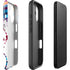 Chromatic Splatter White iPhone 16 Impact Case