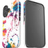 Chromatic Splatter White iPhone 16 Impact Case