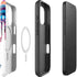 Chromatic Splatter White iPhone 16 Magsafe Impact Case