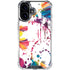 Chromatic Splatter White iPhone 16 Plus Clear Case