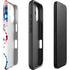 Chromatic Splatter White iPhone 16 Plus Impact Case