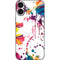 Chromatic Splatter White iPhone 16 Plus Skin