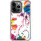 Chromatic Splatter White iPhone 16 Pro Clear Case