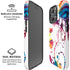 Chromatic Splatter White iPhone 16 Pro Magsafe Impact Case