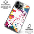 Chromatic Splatter White iPhone 16 Pro Max Clear Case