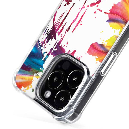 Chromatic Splatter White iPhone 16 Pro Max MagSafe Case