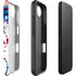 Chromatic Splatter White iPhone 16e Impact Case