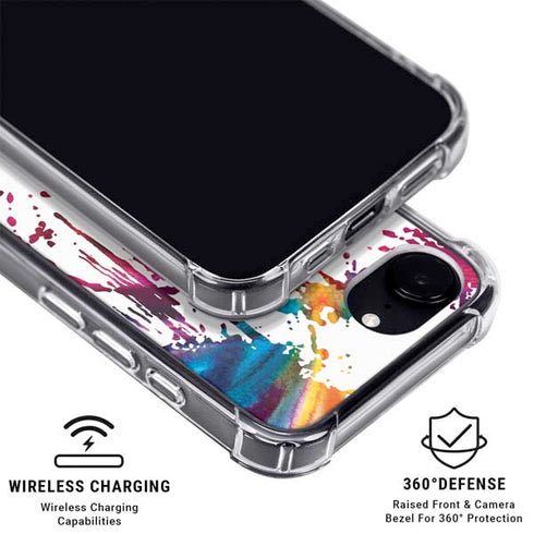 Chromatic Splatter White iPhone 16e MagSafe Case