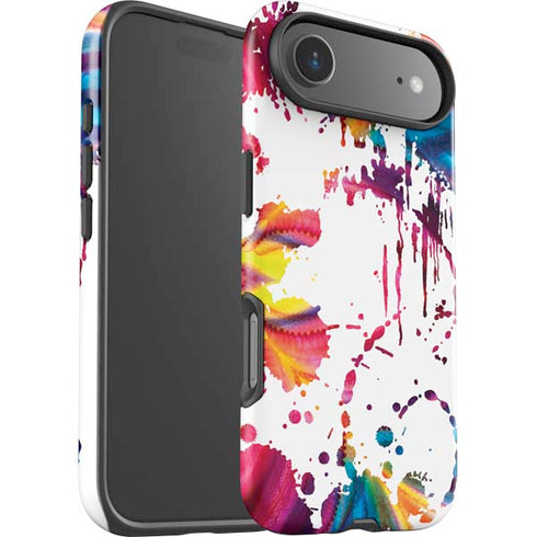Chromatic Splatter White iPhone 17 Air Impact Case