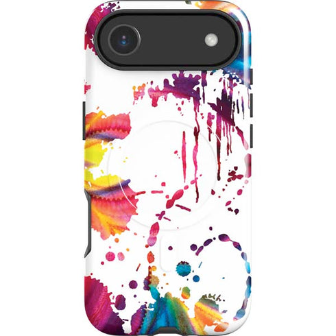 Chromatic Splatter White iPhone 17 Air Magsafe Impact Case