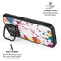 Chromatic Splatter White iPhone 17 Kickstand Case