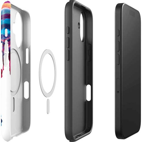Chromatic Splatter White iPhone 17 Magsafe Impact Case
