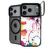 Chromatic Splatter White iPhone 17 Pro Kickstand Case