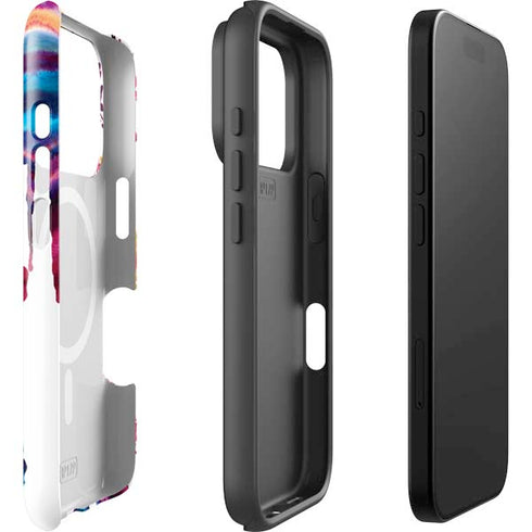 Chromatic Splatter White iPhone 17 Pro Magsafe Impact Case