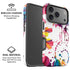 Chromatic Splatter White iPhone 17 Pro Magsafe Impact Case
