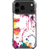 Chromatic Splatter White iPhone 17 Pro Max Clear Case