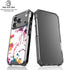 Chromatic Splatter White iPhone 17 Pro Max Clear Case