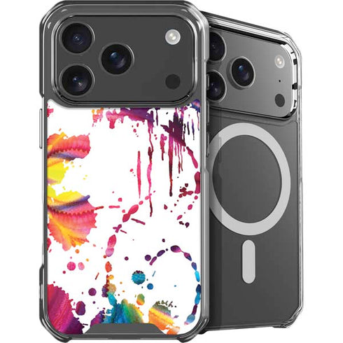 Chromatic Splatter White iPhone 17 Pro Max MagSafe Case