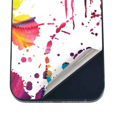 Chromatic Splatter White iPhone 17 Pro Skin