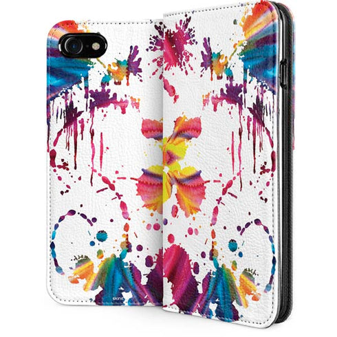 Chromatic Splatter White iPhone Cases