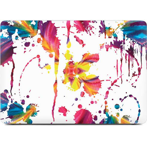 Chromatic Splatter White Apple MacBook Air Skin