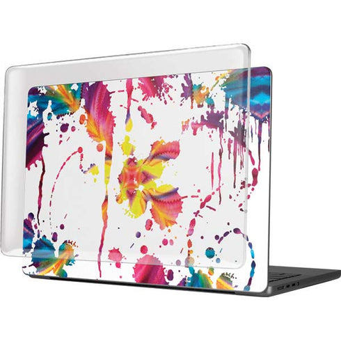 Chromatic Splatter White MacBook Pro 14in (2021-24) Case plus Skin