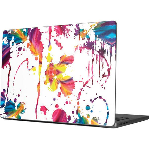 Chromatic Splatter White Apple MacBook Pro 14-inch Skin