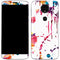 Chromatic Splatter White Moto E5 Plus Skin