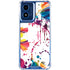 Chromatic Splatter White Moto G 5G (2024) Clear Case
