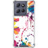 Chromatic Splatter White Moto G Power 5G (2025) Clear Case
