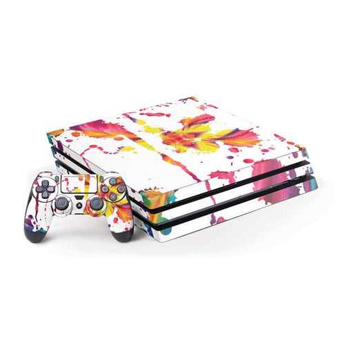 Chromatic Splatter White PlayStation PS4 Skins