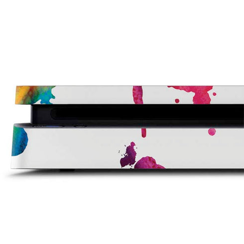 Chromatic Splatter White PS4 Slim Skin