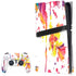 Chromatic Splatter White PS5 Pro Disk Bundle Skin
