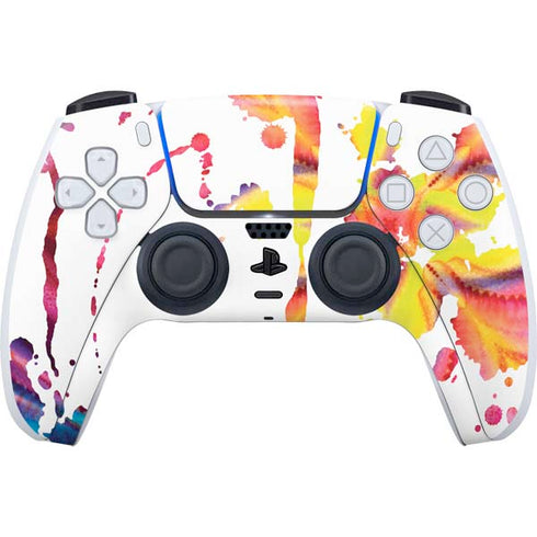 Chromatic Splatter White PlayStation PS5 Skins