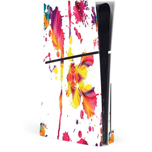 Chromatic Splatter White PlayStation PS5 Skins