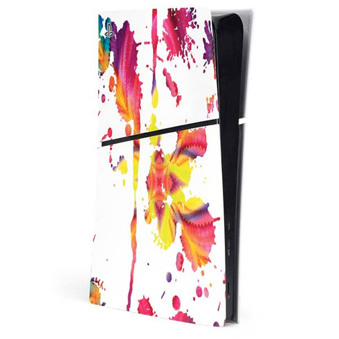 Chromatic Splatter White PlayStation PS5 Skins