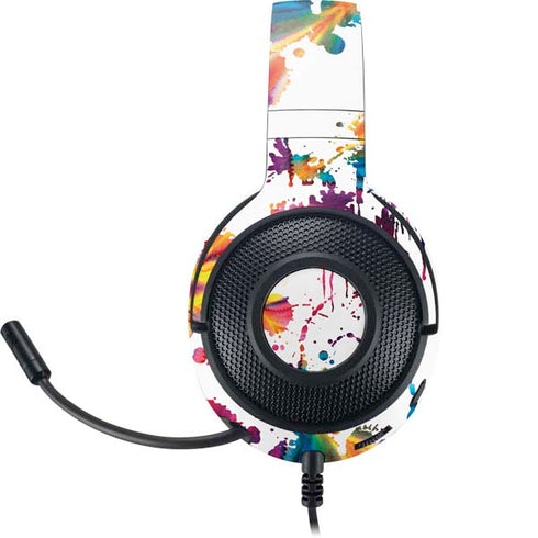 Chromatic Splatter White Razer Kraken X Skin