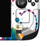 Chromatic Splatter White Steam Deck Handheld Gaming Computer OLED Skin
