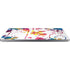Chromatic Splatter White Laptop Skins
