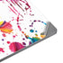 Chromatic Splatter White Laptop Skins